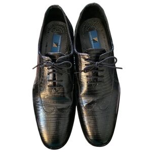 Men's GIorgio Brutini Oxford Lace-Up Dress Shoes Size 14M Black #210071